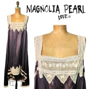 Magnolia Pearl Lace Trim Slip Dress
